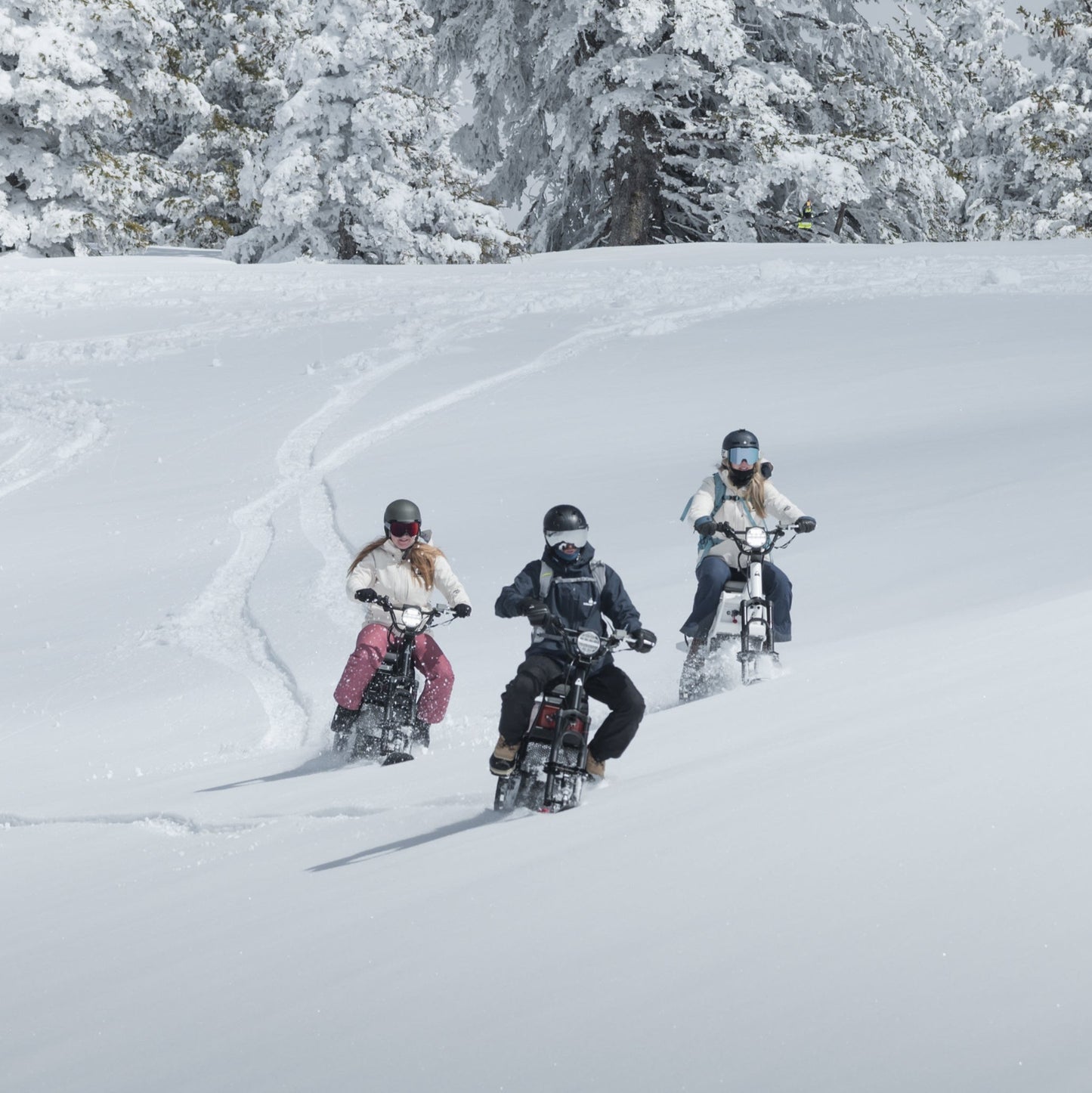 All Electric Snowmobile Aspen Tour