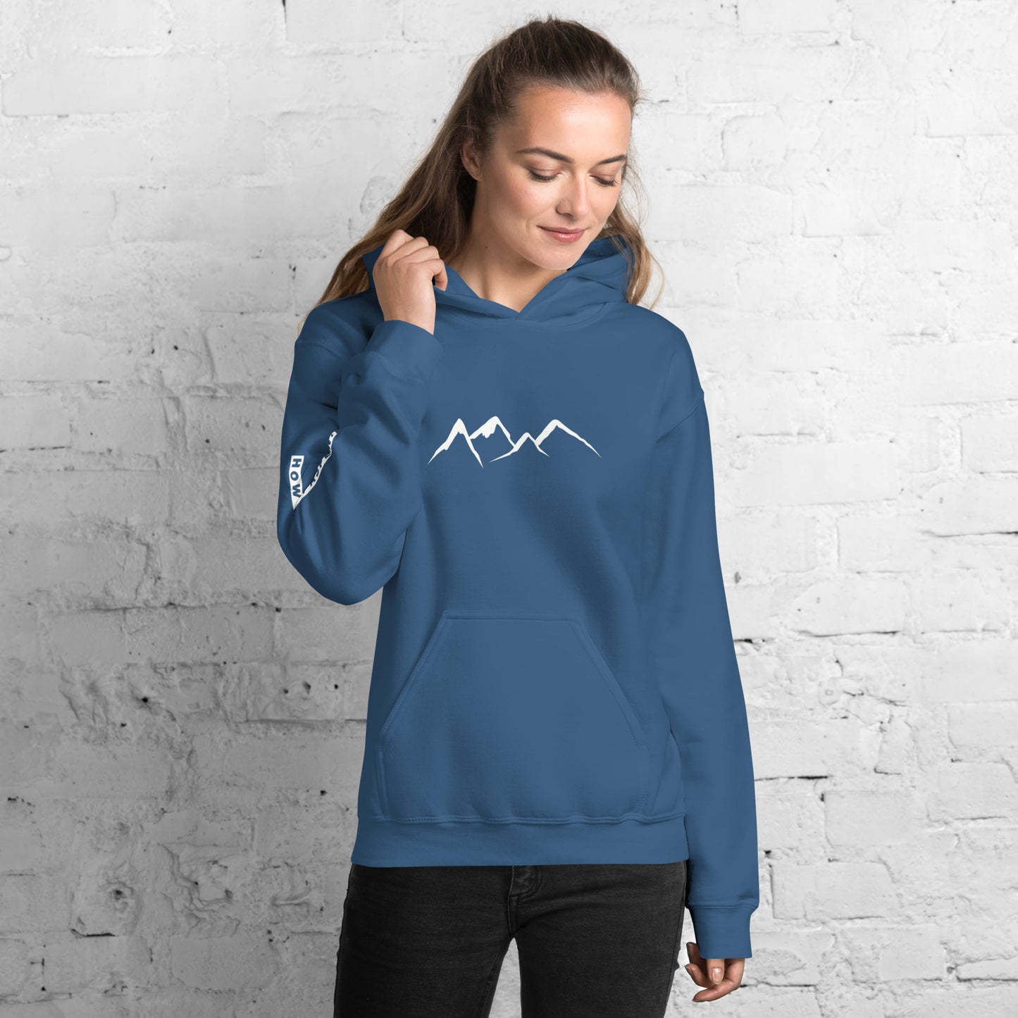 HYA? (on right sleeve) Unisex Hoodie
