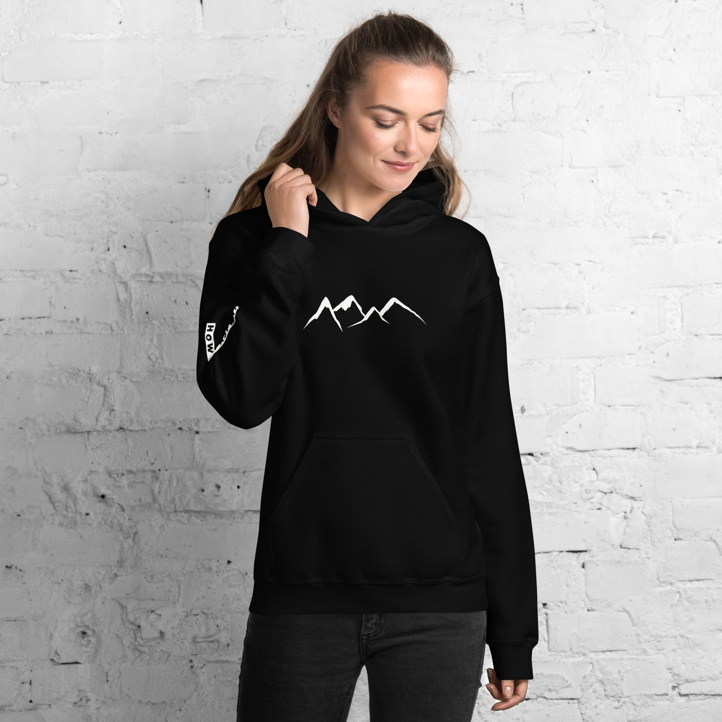 HYA? (on right sleeve) Unisex Hoodie