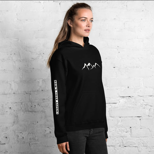 HYA? (on right sleeve) Unisex Hoodie