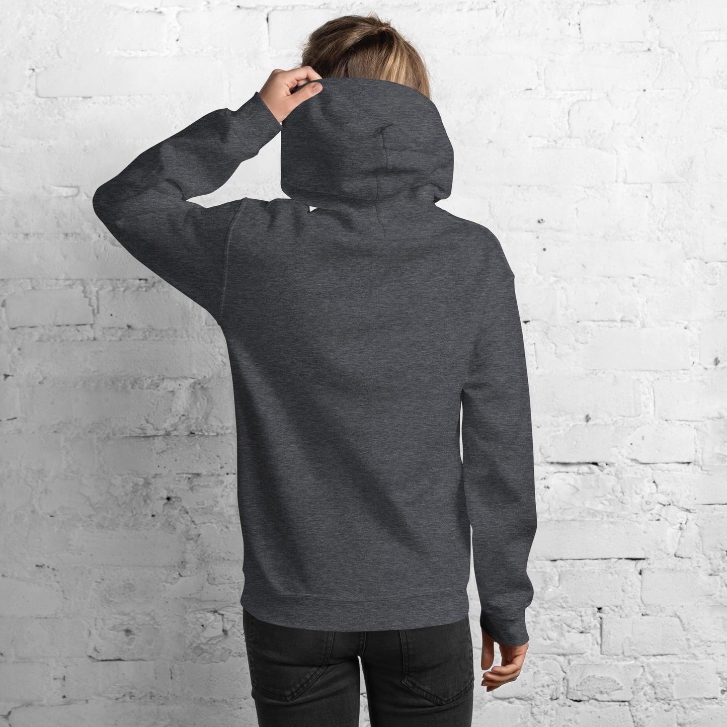 HYA? (on right sleeve) Unisex Hoodie