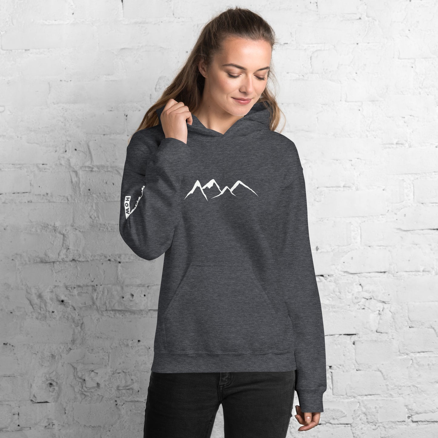 HYA? (on right sleeve) Unisex Hoodie