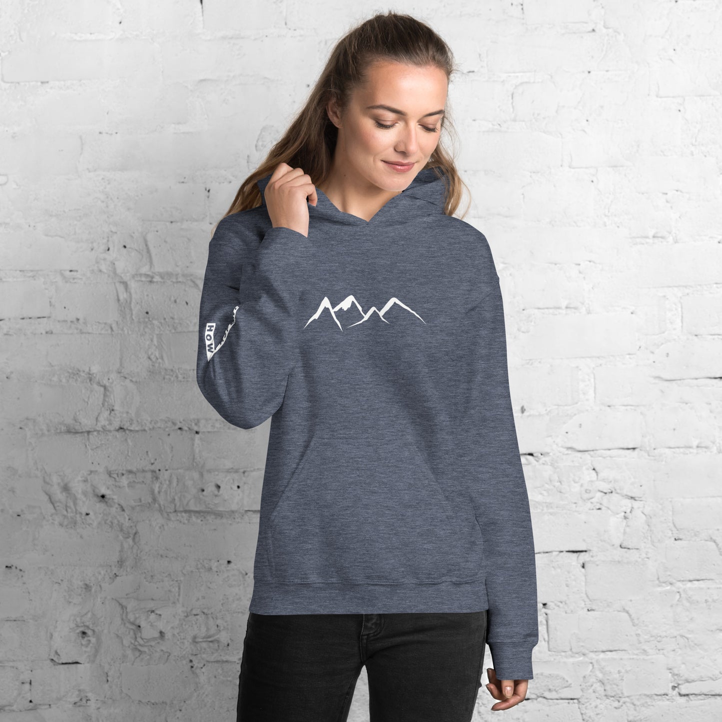 HYA? (on right sleeve) Unisex Hoodie