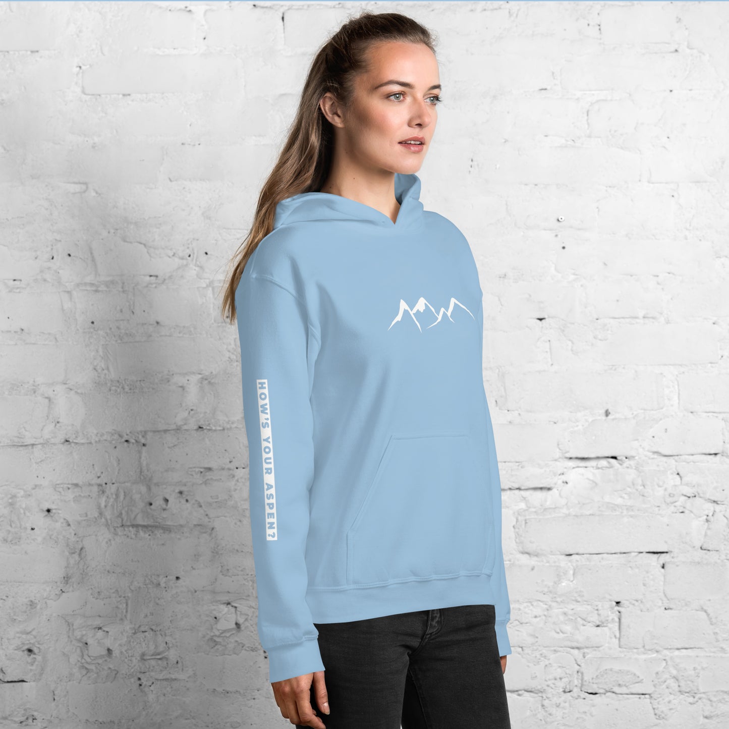 HYA? (on right sleeve) Unisex Hoodie