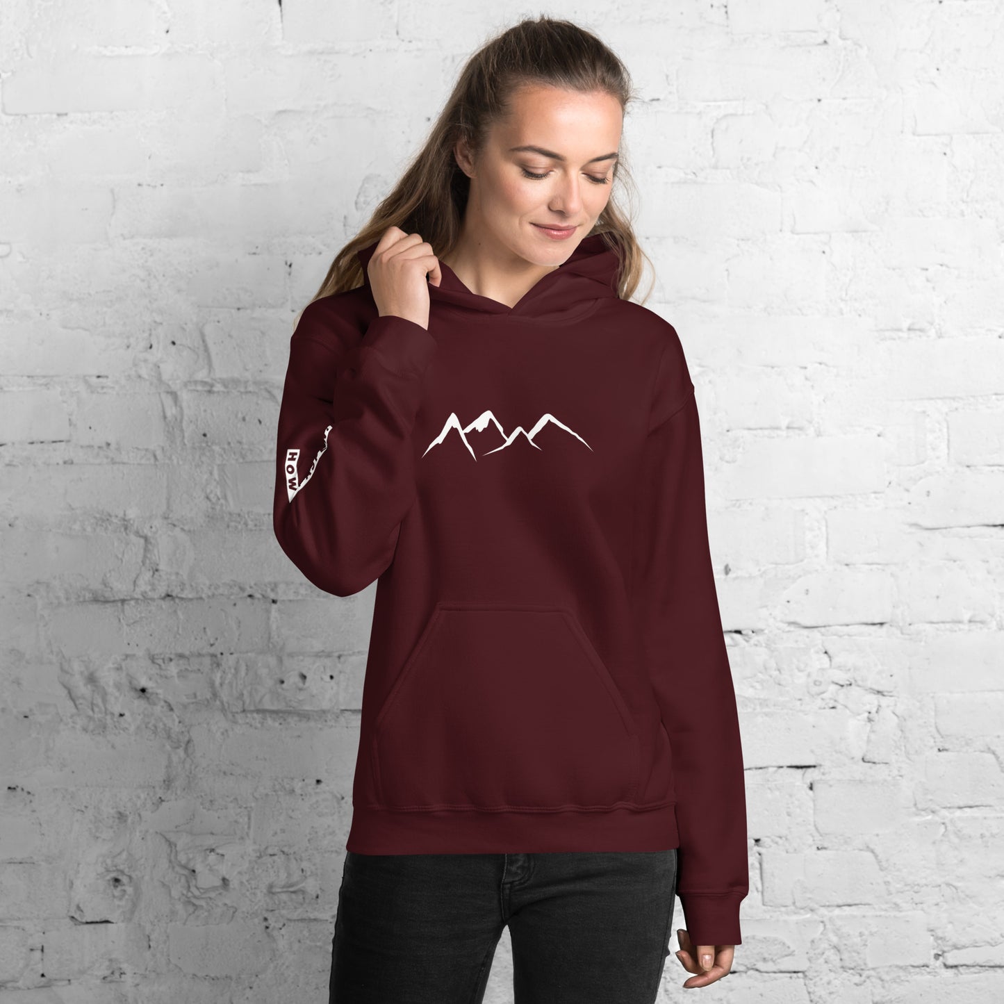 HYA? (on right sleeve) Unisex Hoodie