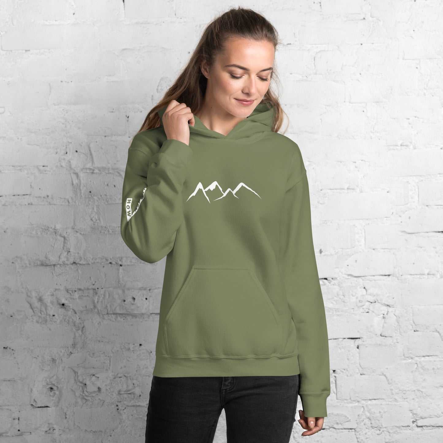 HYA? (on right sleeve) Unisex Hoodie