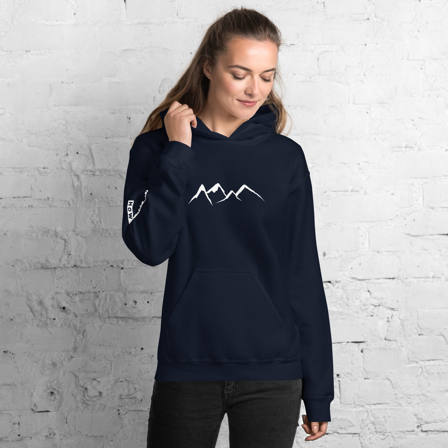 HYA? (on right sleeve) Unisex Hoodie