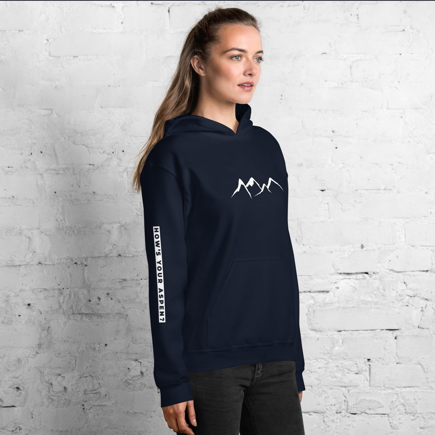 HYA? (on right sleeve) Unisex Hoodie