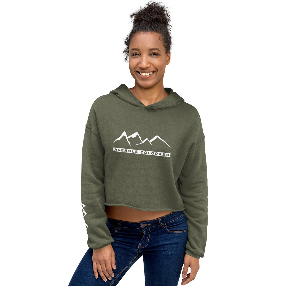 ASEHOLE COLORADO - Cozy Crop Hoodie