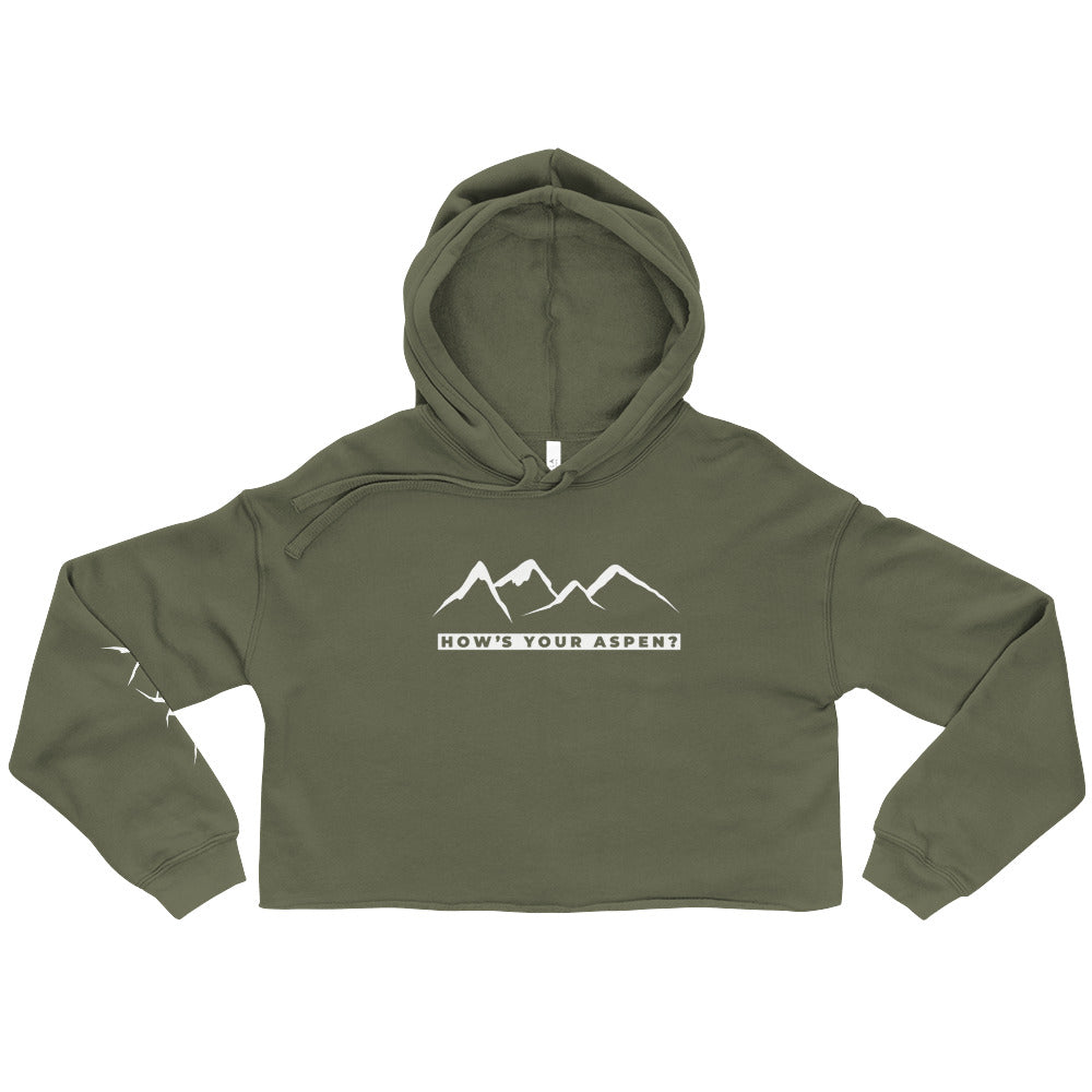 How's Your Aspen? Crop Hoodie